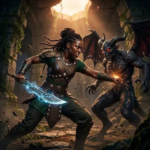 Warrior Woman: African American Fighting Demons