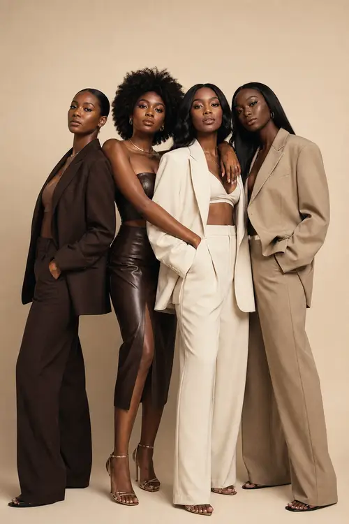 Elegant Black Women in Stylish Poses