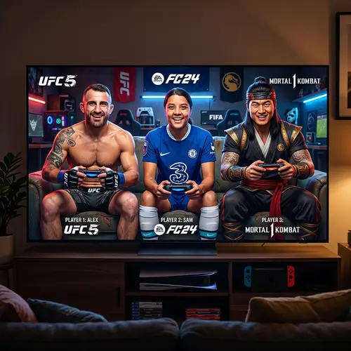Epic Gaming Showdown: UFC, FIFA & Mortal Combat