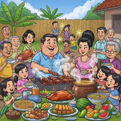 Filipino Caricature: Food & Family Fun