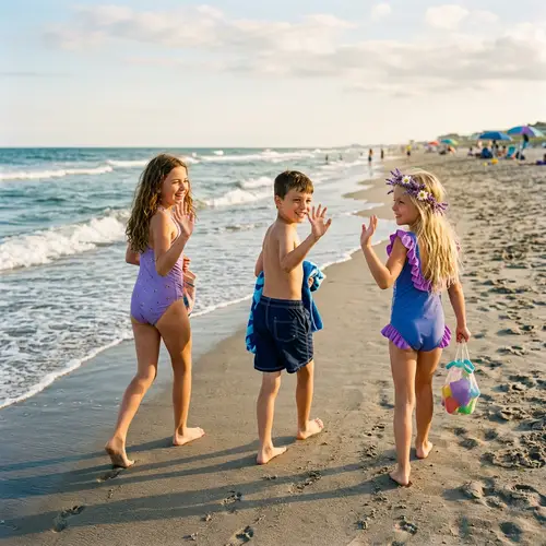 Childhood Friendship at the Beach - Kids Interaction Story