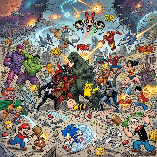 Cartoon Battle: Epic Cartoon Showdown
