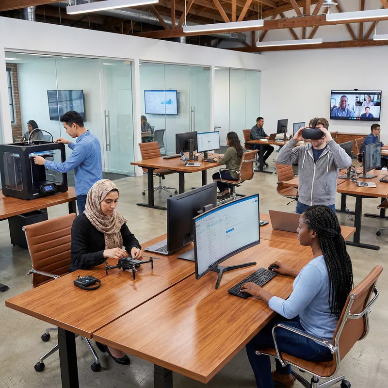 Innovative Technology Office Floorplan Design