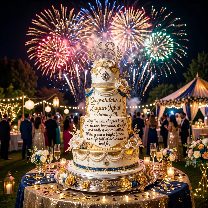 Celebrate Zayan Iqbal's 18th Birthday with Fireworks!