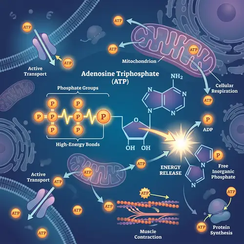 ATP (Adenosine Triphosphate) in Human Body: Cellular Respiration and Energy Production