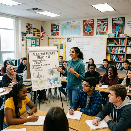 Multicultural Classroom Presentation on Indigenous People Initiatives