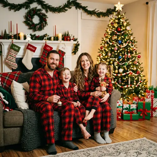 Family Christmas Pajama Photo Ideas