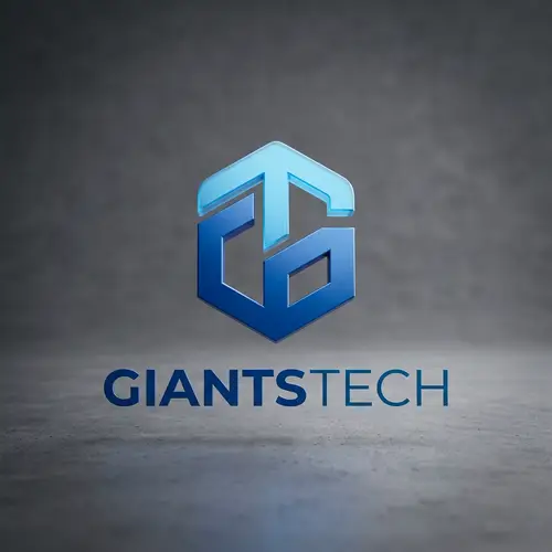 Giants Tech Logo Design: Trust & Innovation in 3D Render