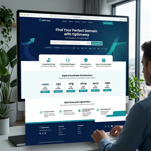 Domain Registration Services with Optimway - Register Now!
