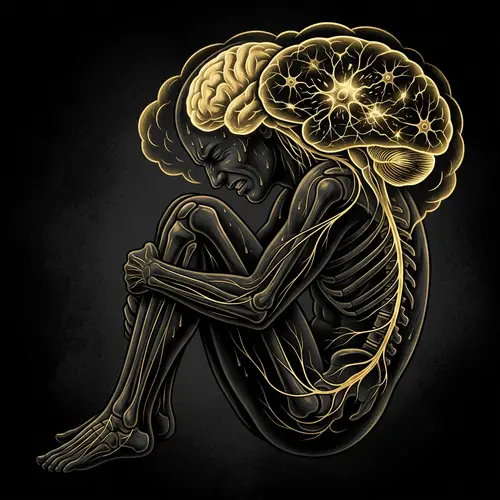 Nightmare: Human Body and Brain in Black & Gold