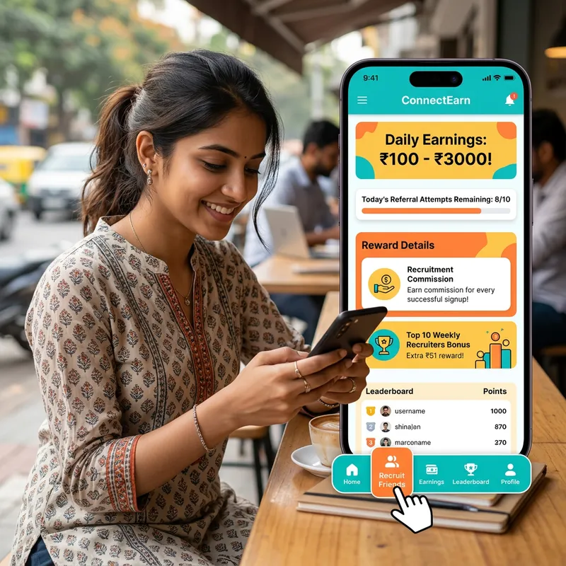 Earn Daily Commissions with Our Recruitment App Earn Daily Commissions with Our Recruitment App