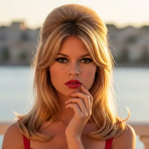 Young Woman Inspired by Brigitte Bardot