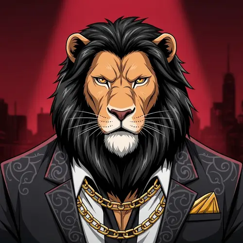 Gangster Lion Anime Profile Pic for Grand Mafia