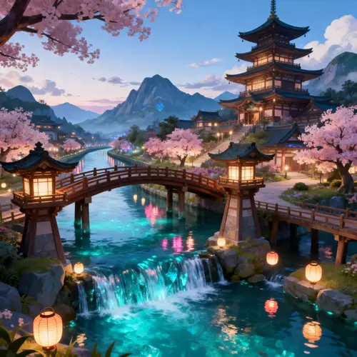 Enchanting Japanese Kingdom Inspired by Genshin Impact