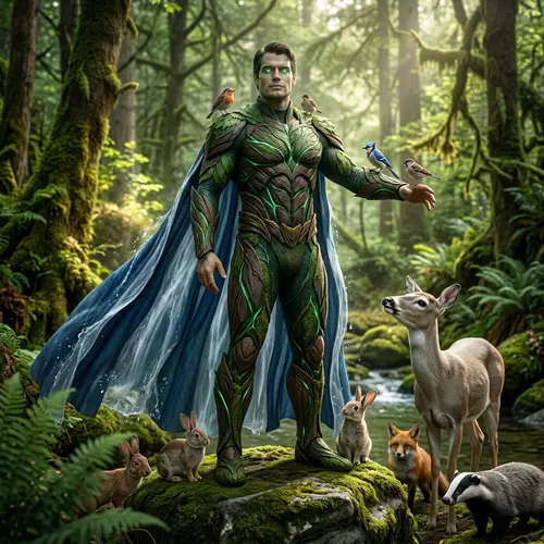 Nature Protector Superhero | Guardian of Earth's Flora & Fauna