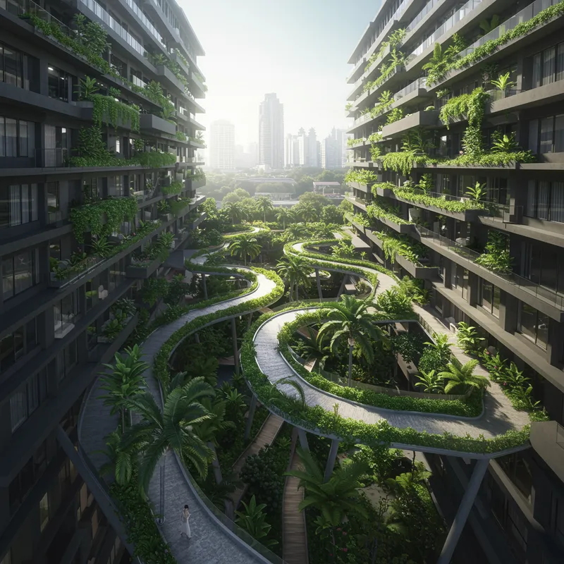 Urban Hotel Blending Nature with Transparent Design