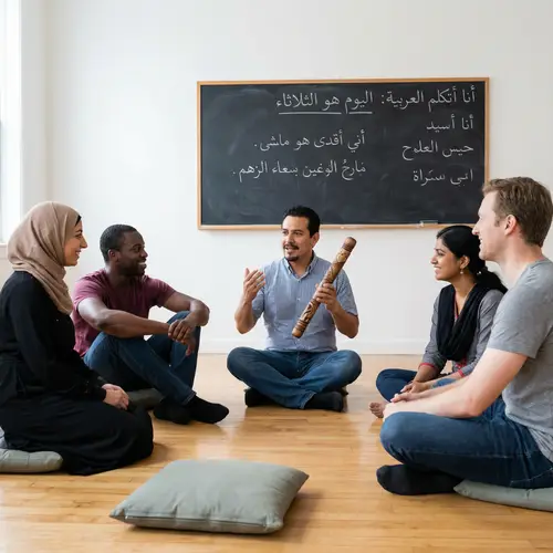 Arabic Language Learning with Talking Stick Activity