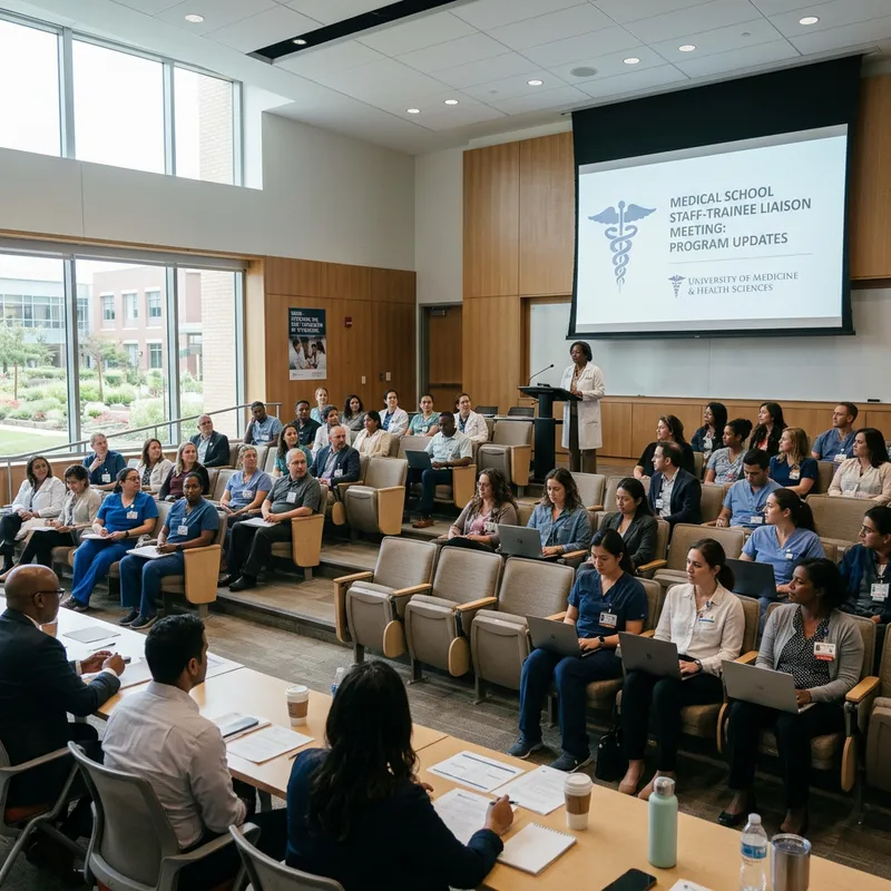 Staff Meeting at Medical School for Trainees