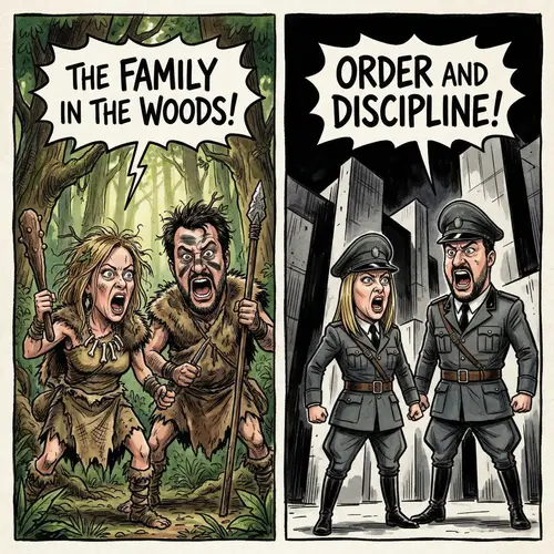 Dynamic Caricatures of Meloni and Salvini