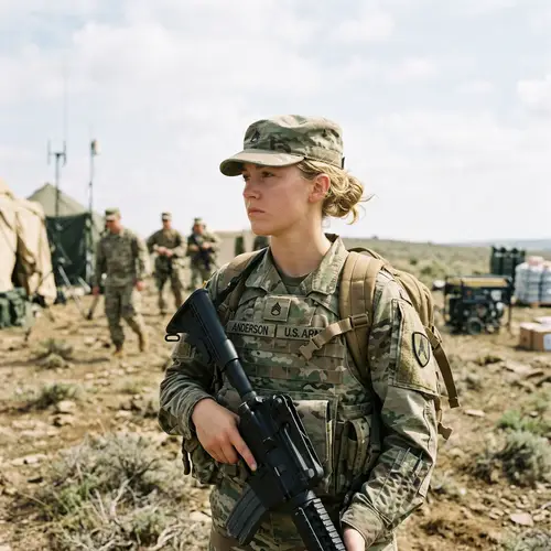 Blonde Soldier: Strength and Valor