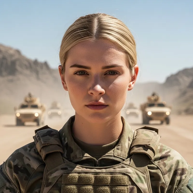 Blonde Soldier: Strength and Valor Blonde Soldier: Strength and Valor