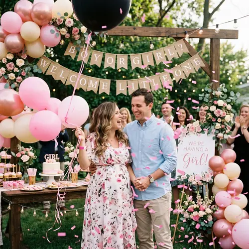 Beautiful Gender Reveal: It's a Girl