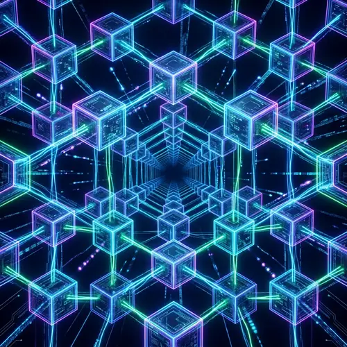 Endless Blockchain Network: Interlocking Hexagonal Designs