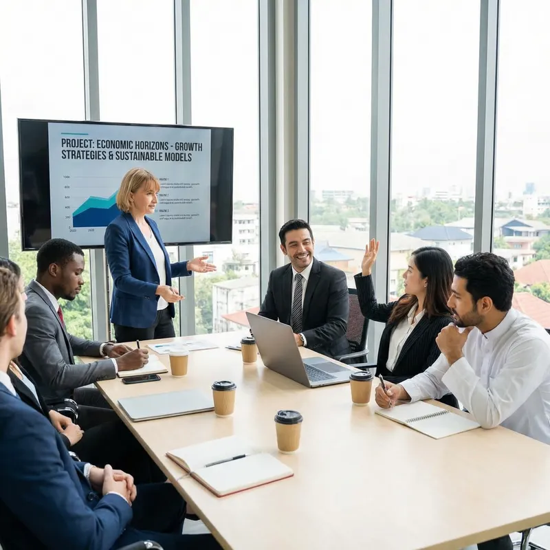 Professional Meeting in a Modern Conference Room - Engaging Presentation
