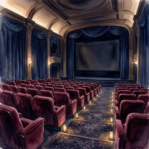 Luxurious Cinematic Ambiance in Watercolor Painting