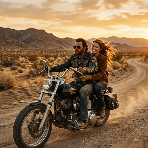 Vintage Harley-Davidson Desert Ride Experience