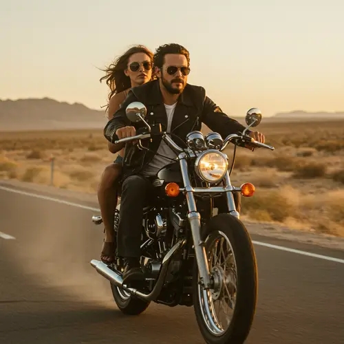 Vintage Harley-Davidson Desert Ride Experience