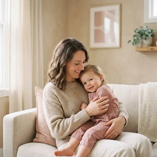 Nurturing Woman in Soft Colors