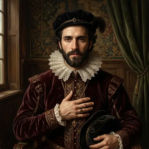 High-Resolution Classical Renaissance Style Portrait