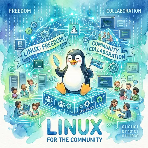 Linux Freedom: Community & Collaboration Illustrated