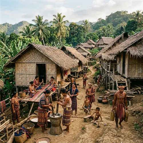 Traditional Village in Pre-Colonial Philippines: Capturing Ancient Filipino Culture