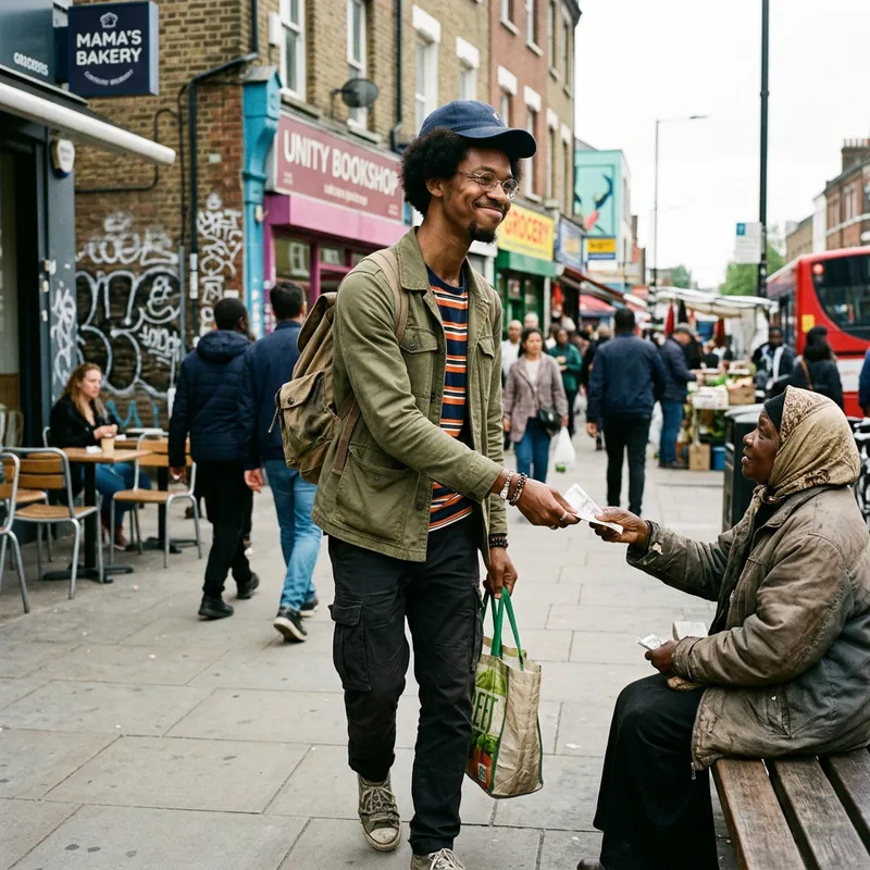 Medium Height Black Man with Afro Hair and Goatee | Agile and Kind Personality Medium Height Black Man with Afro Hair and Goatee | Agile and Kind Personality