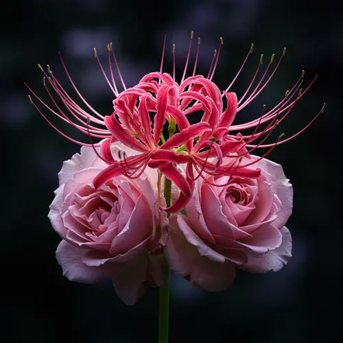 Stunning Spider Lily Fused Roses