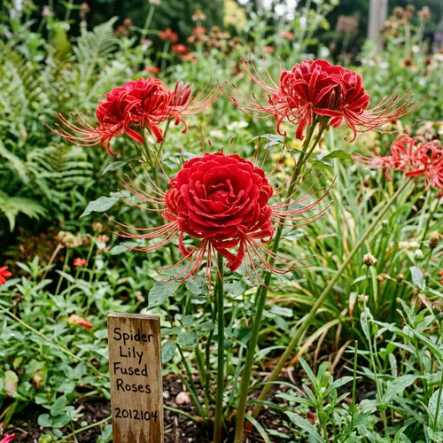 Stunning Spider Lily Fused Roses