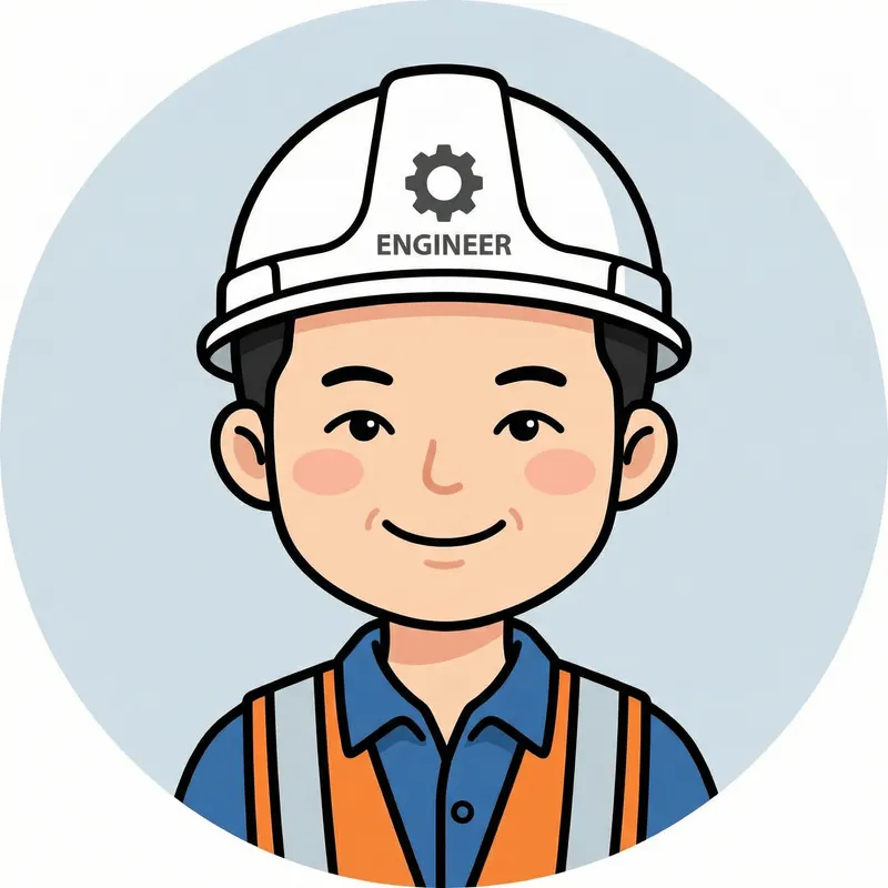 Friendly East Asian Engineer Avatar Illustration