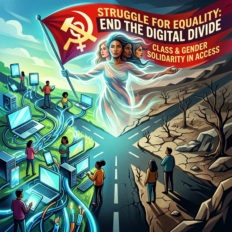 Digital Divide & Marxist Feminism: A Visual Exploration