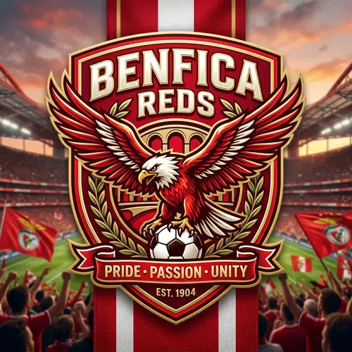 Benfica Reds Football Team Eagle Symbol