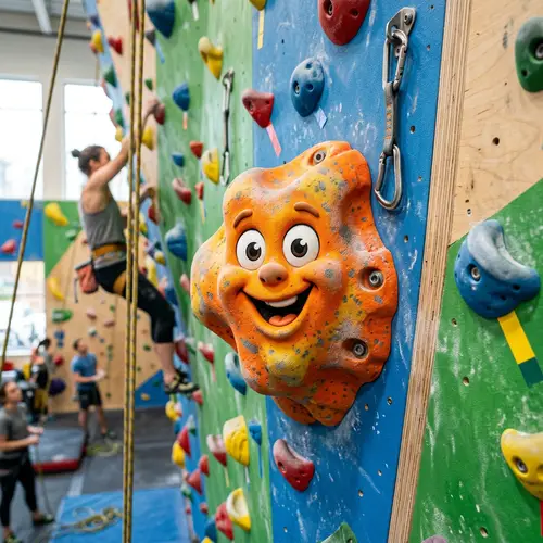 Climbing Hold Mascot: Fun Character for Climbers