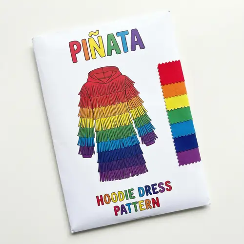 Colorful Piñata Hoodie Dress Pattern