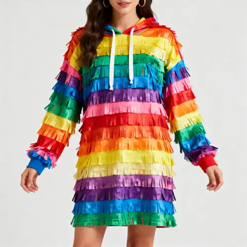 Colorful Piñata Hoodie Dress Pattern