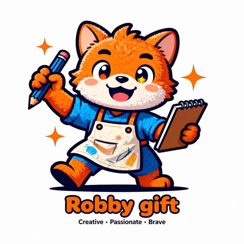 Creative Mascot Design for Robby Gift Creative Mascot Design for Robby Gift