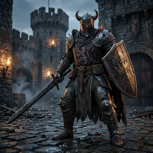 Medieval Knight Enemy Design for Games