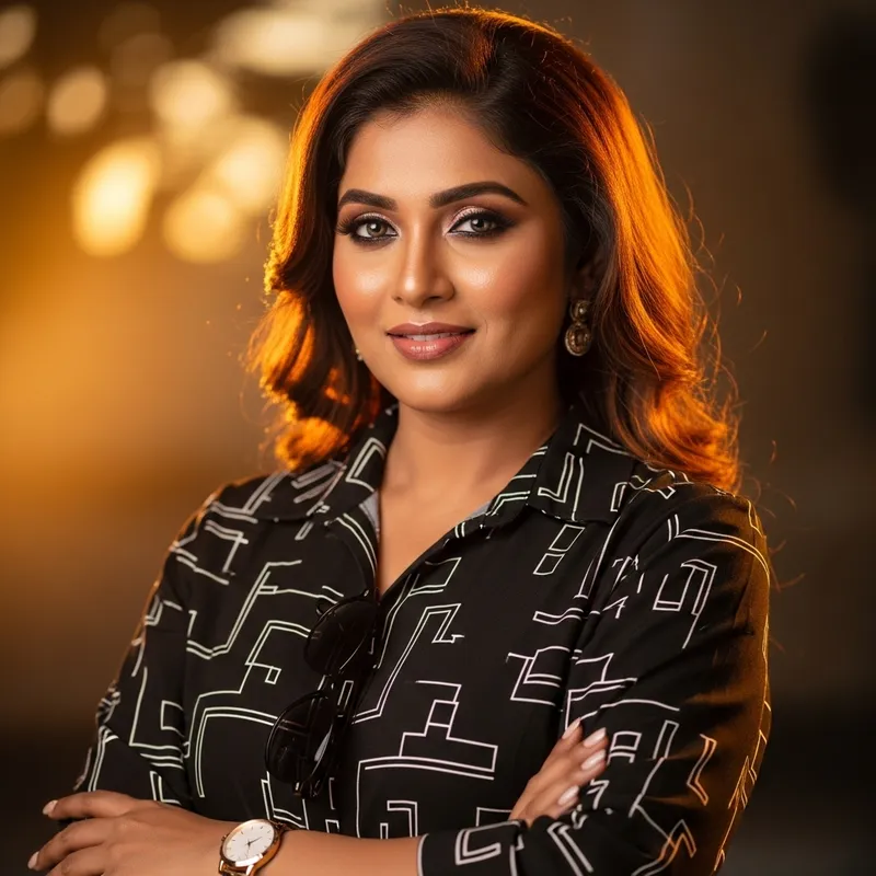 Elegant Portrait of a South Indian Woman Elegant Portrait of a South Indian Woman