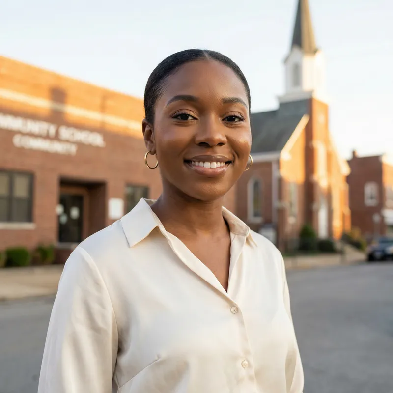 Elegant Portrait of a Black Gospel Singer