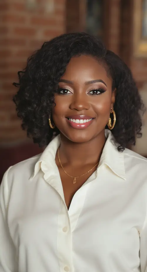 Elegant Portrait of a Black Gospel Singer