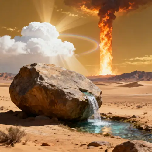 Christ as Provider in the Desert - Epic Realism